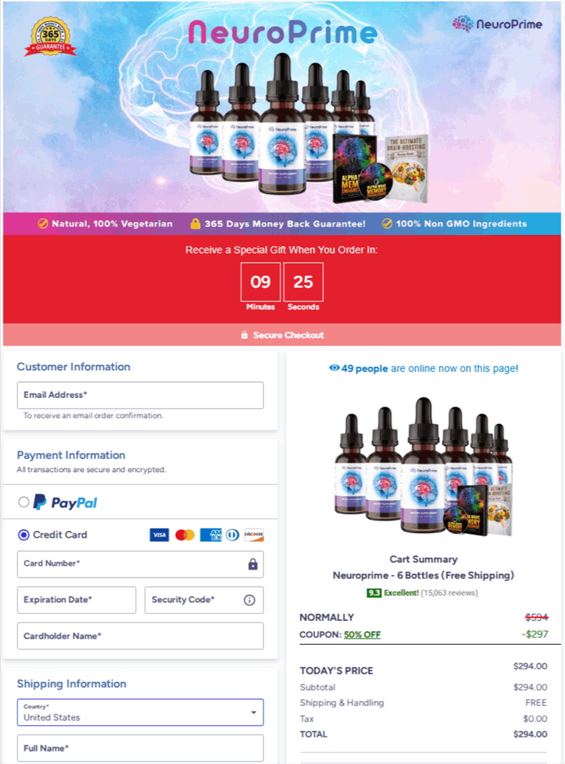 NeuroPrime Official Checkout
